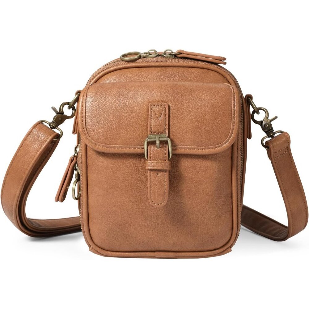 Anti-Theft Crossbody Bag Travel Purse Built-In Wallet Rfid Blocking Key-Leash